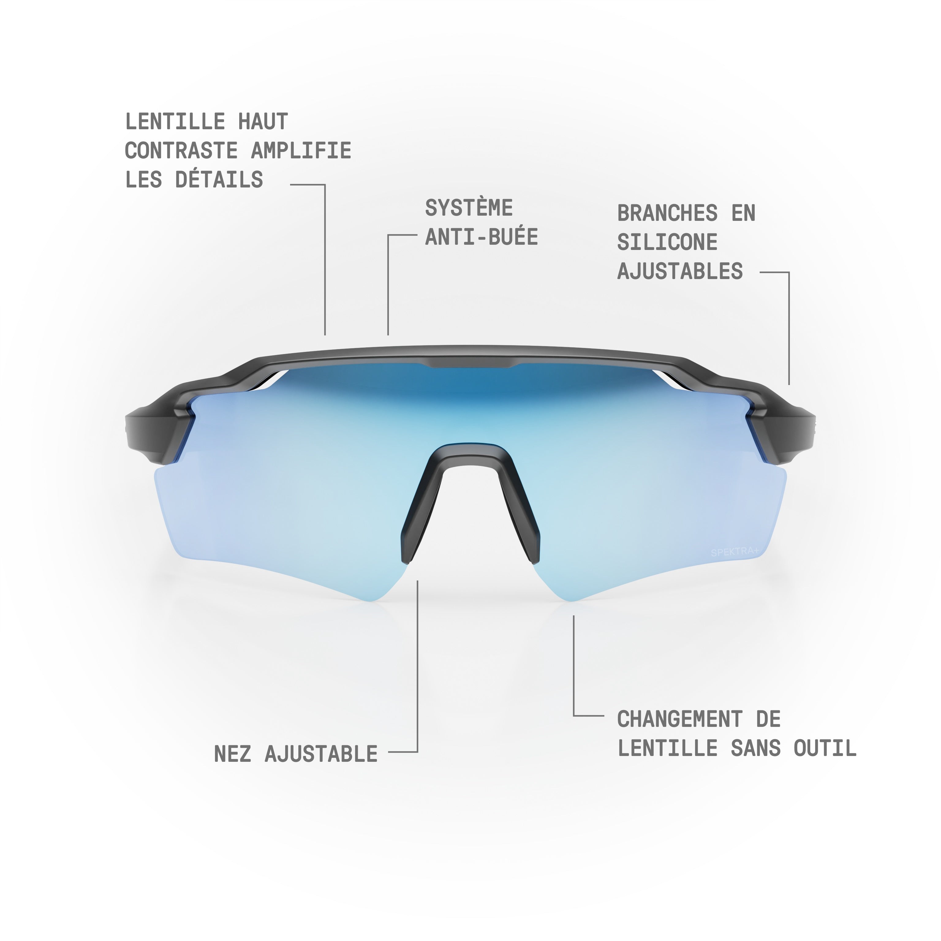 Lunettes de soleil STRYVE II — Noir Mat