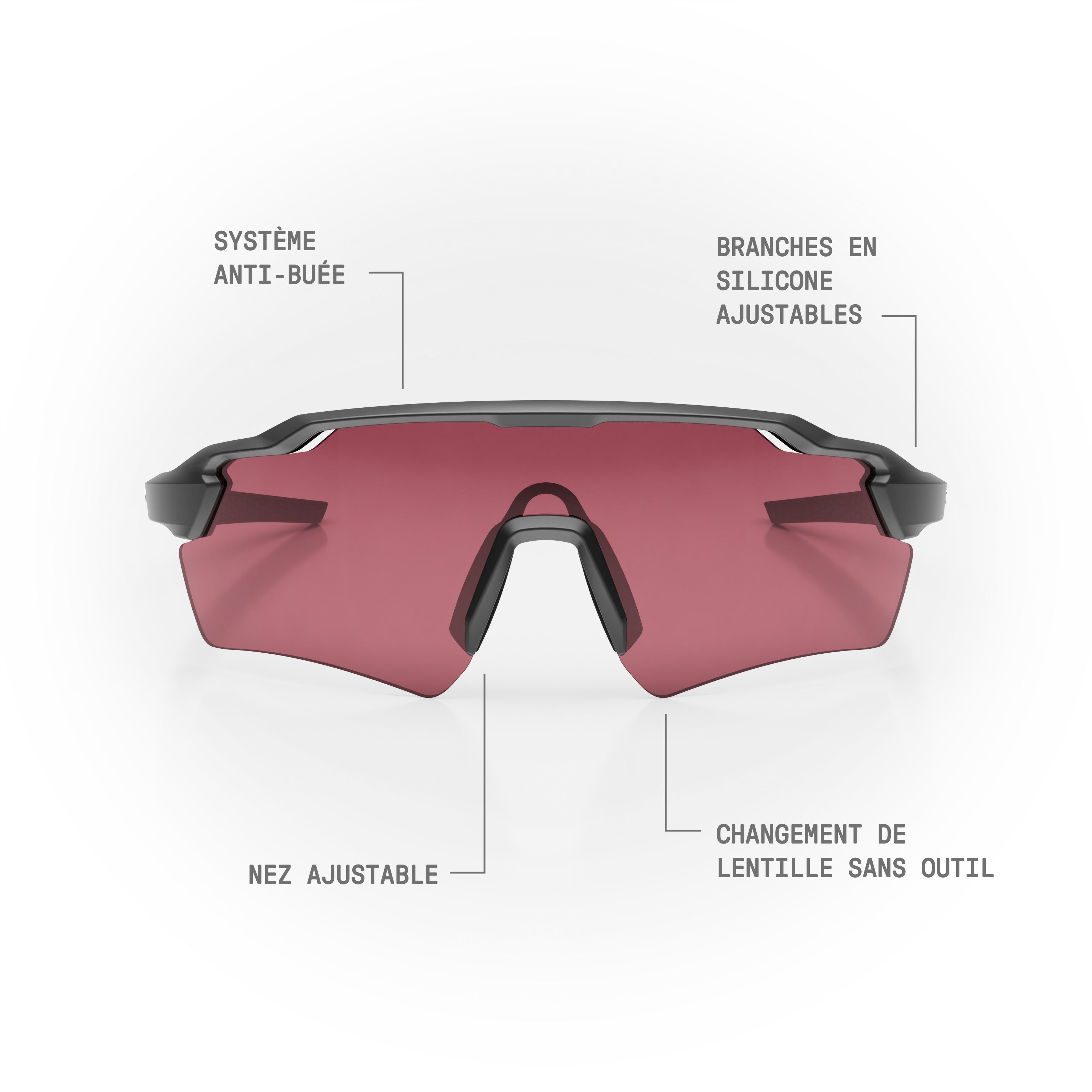 Lunettes de soleil STRYVE II — Noir Mat