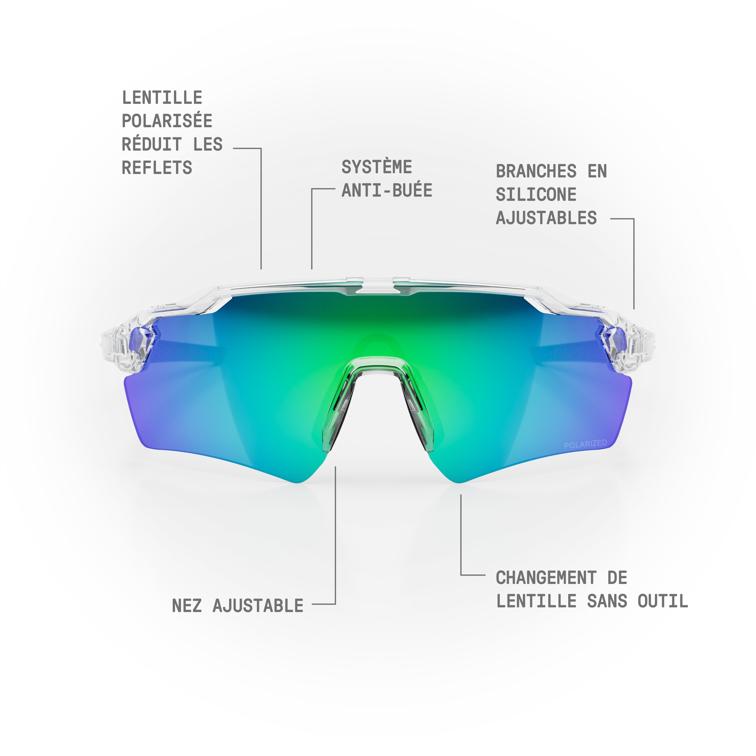 Lunettes de soleil STRYVE II — Cristal