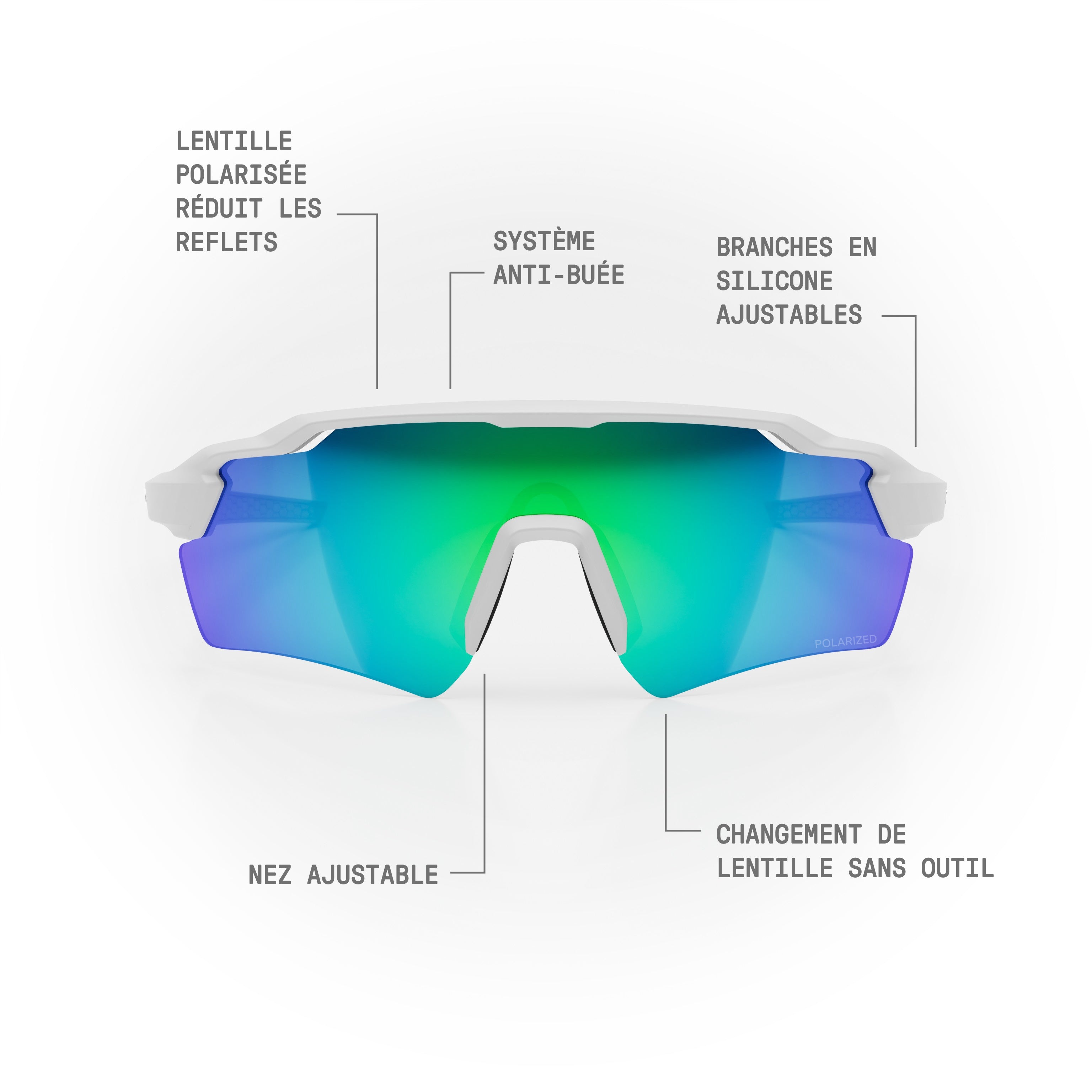 STRYVE II Sunglasses — Matte White
