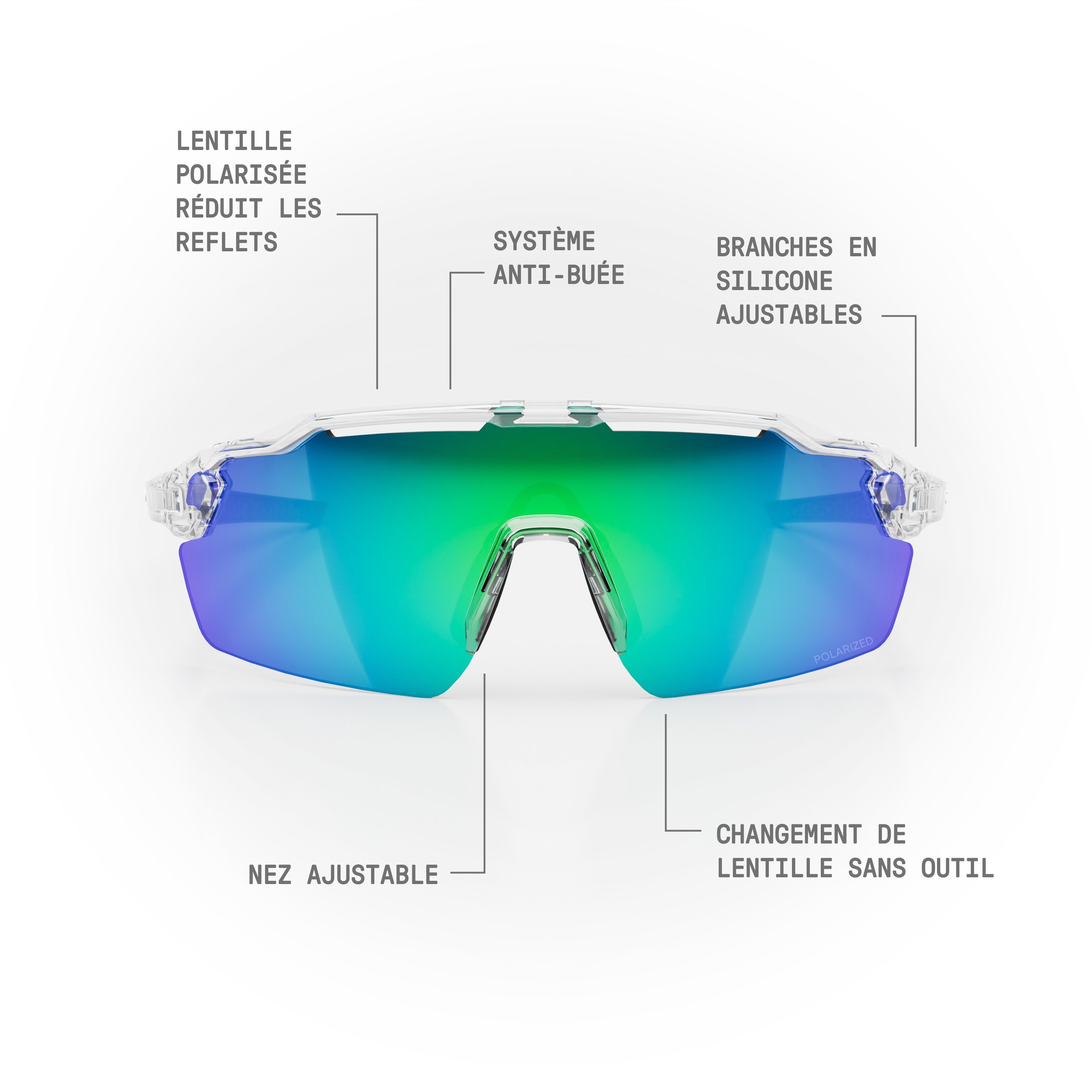 Lunettes de soleil STRYVE II — Cristal