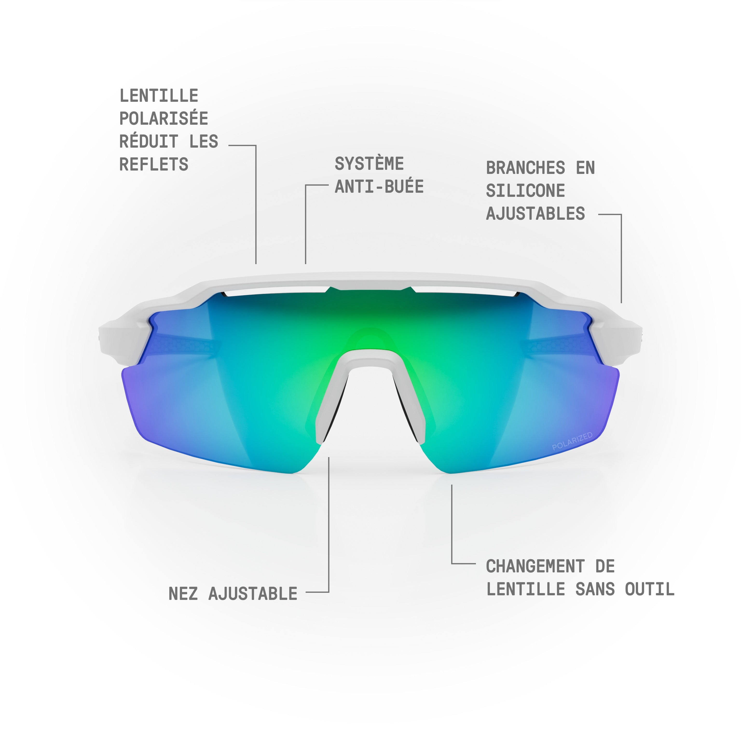 STRYVE II Sunglasses — Matte White