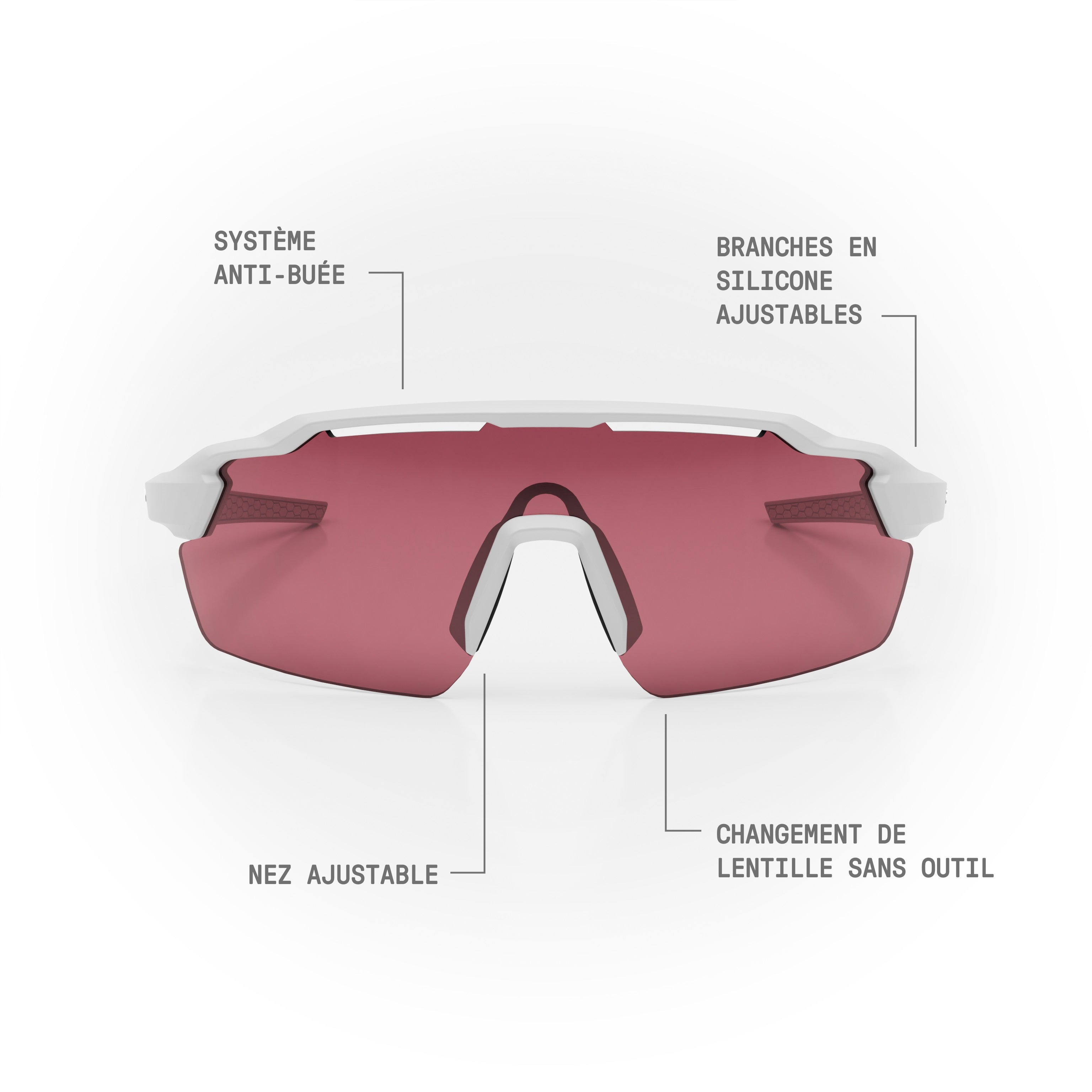 STRYVE II Sunglasses — Matte White