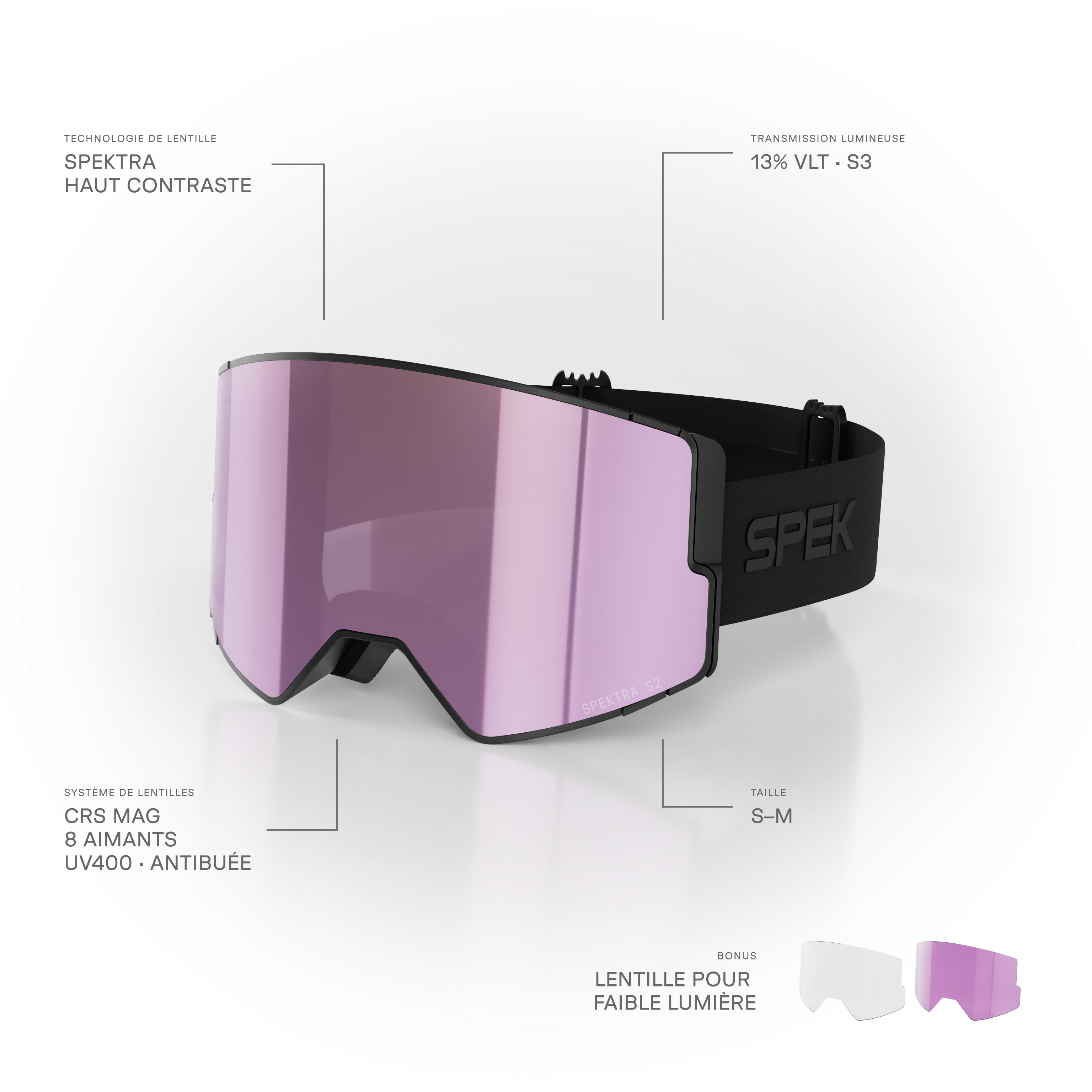 lunettes de ski EDGE PRO lunette de ski